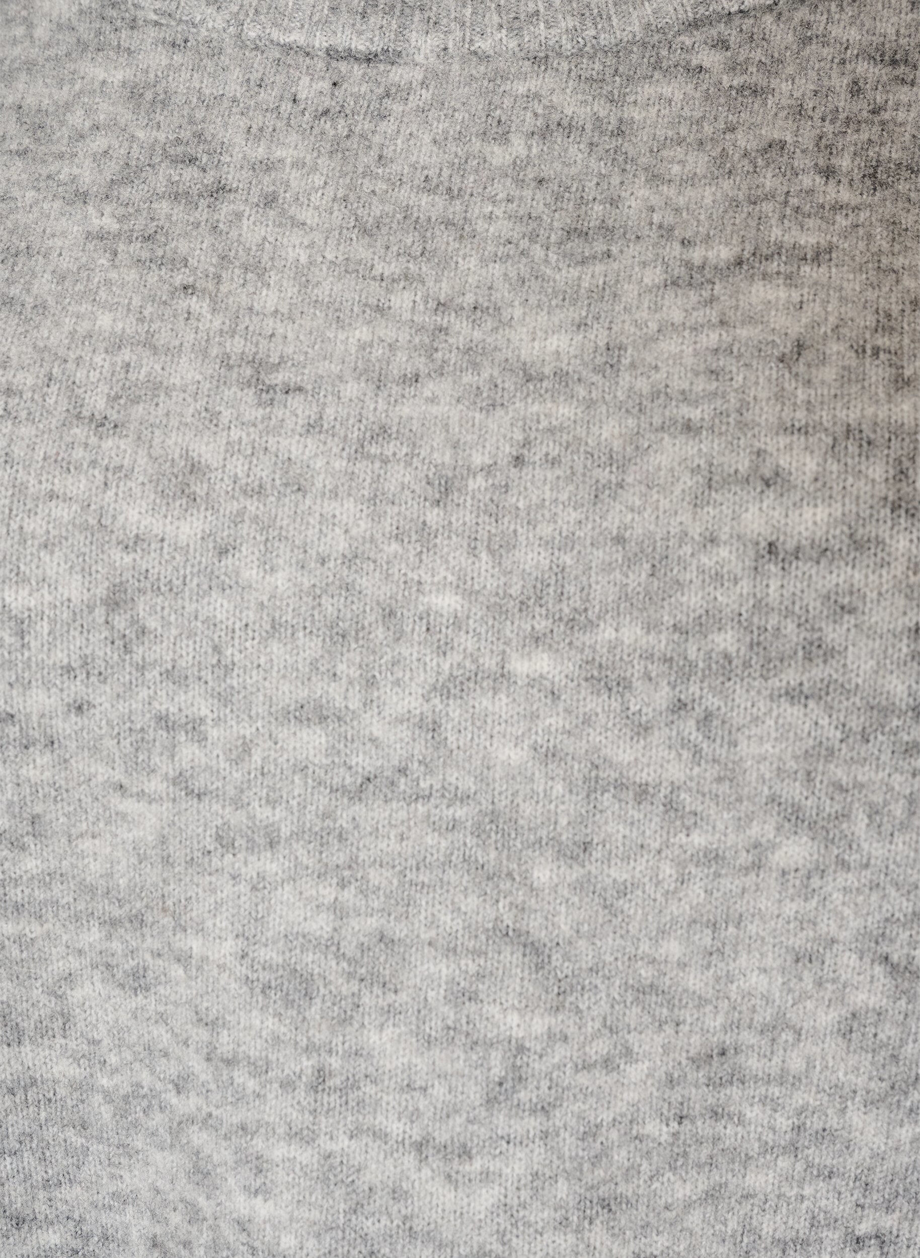 ZizziLocker gestrickte Bluse mit Alpaka und Wolle, Grau, Packshot image number 2