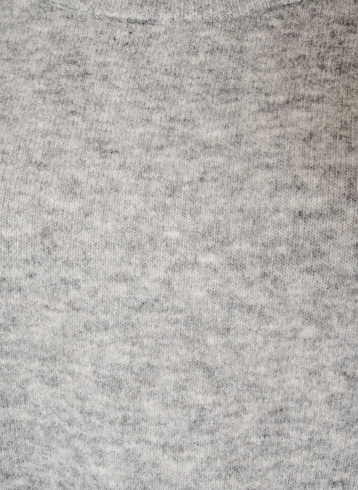 Locker gestrickte Bluse mit Alpaka und Wolle, Grau, Packshot image number 2