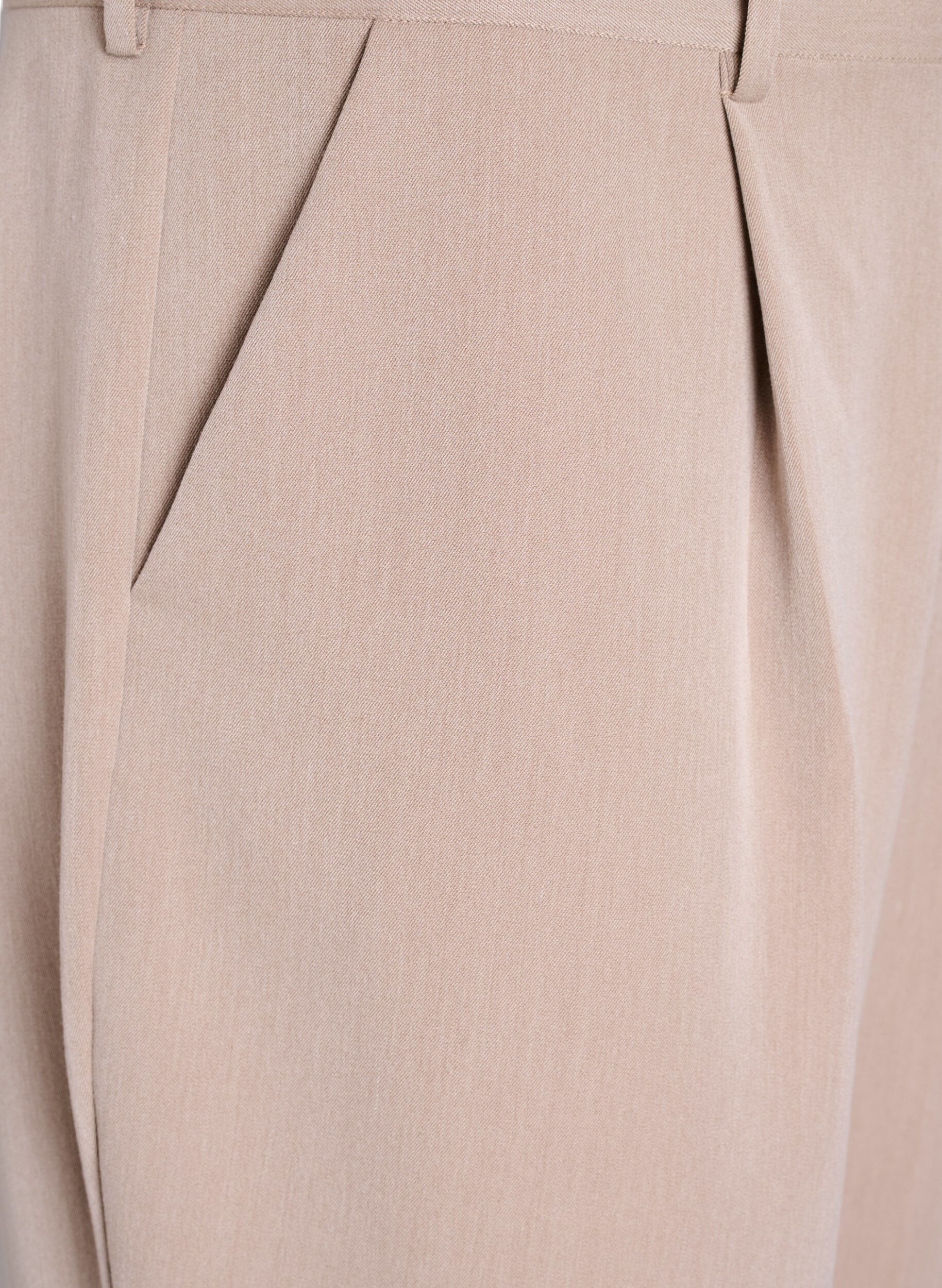 ZizziDressehose mit hohem Bund und geradem Bein, Braun, Packshot image number 2