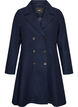 A-line wool coat with pockets, Blue, Packshot image number 0