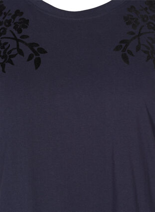 T-Shirt aus Bio-Baumwolle mit Print-Details, Night Sky, Packshot image number 2
