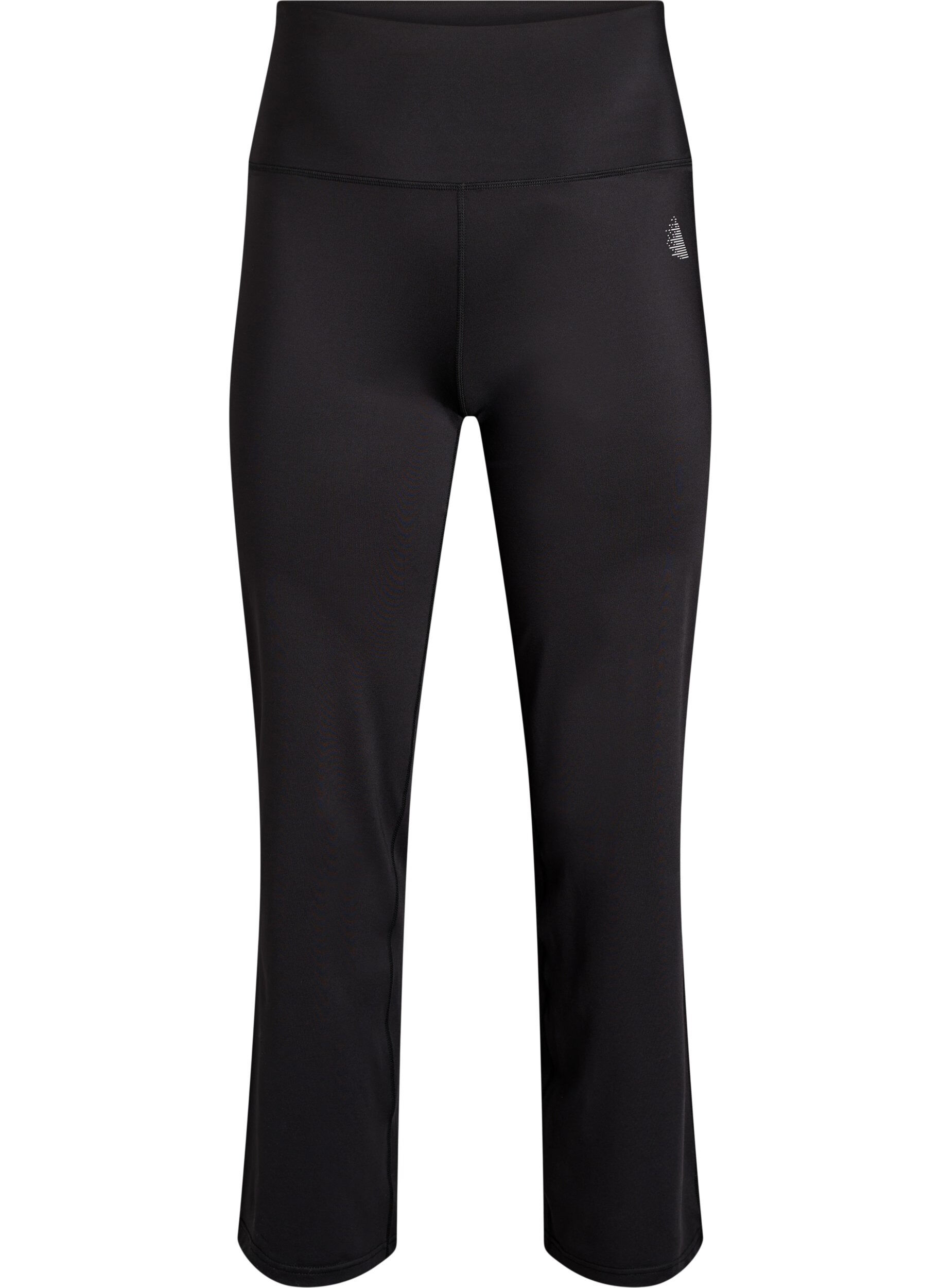 ZizziAusgestellte Trainingshose mit hoher Taille, Schwarz, Packshot image number 0