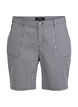 Bermuda-Shorts mit hohem Bund und Streifenmuster, Schwarz, Packshot image number 0