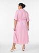 Kn&ouml;chellanges Hemdblusenkleid mit Bindeg&uuml;rtel und Streifen, Pink, Model image number 1