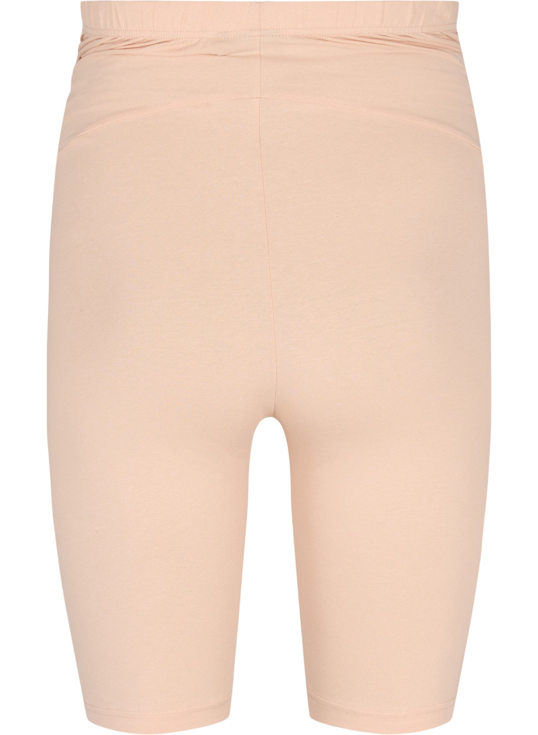 ZizziEng anliegende Umstandsshorts aus Baumwolle, Beige, Packshot image number 1