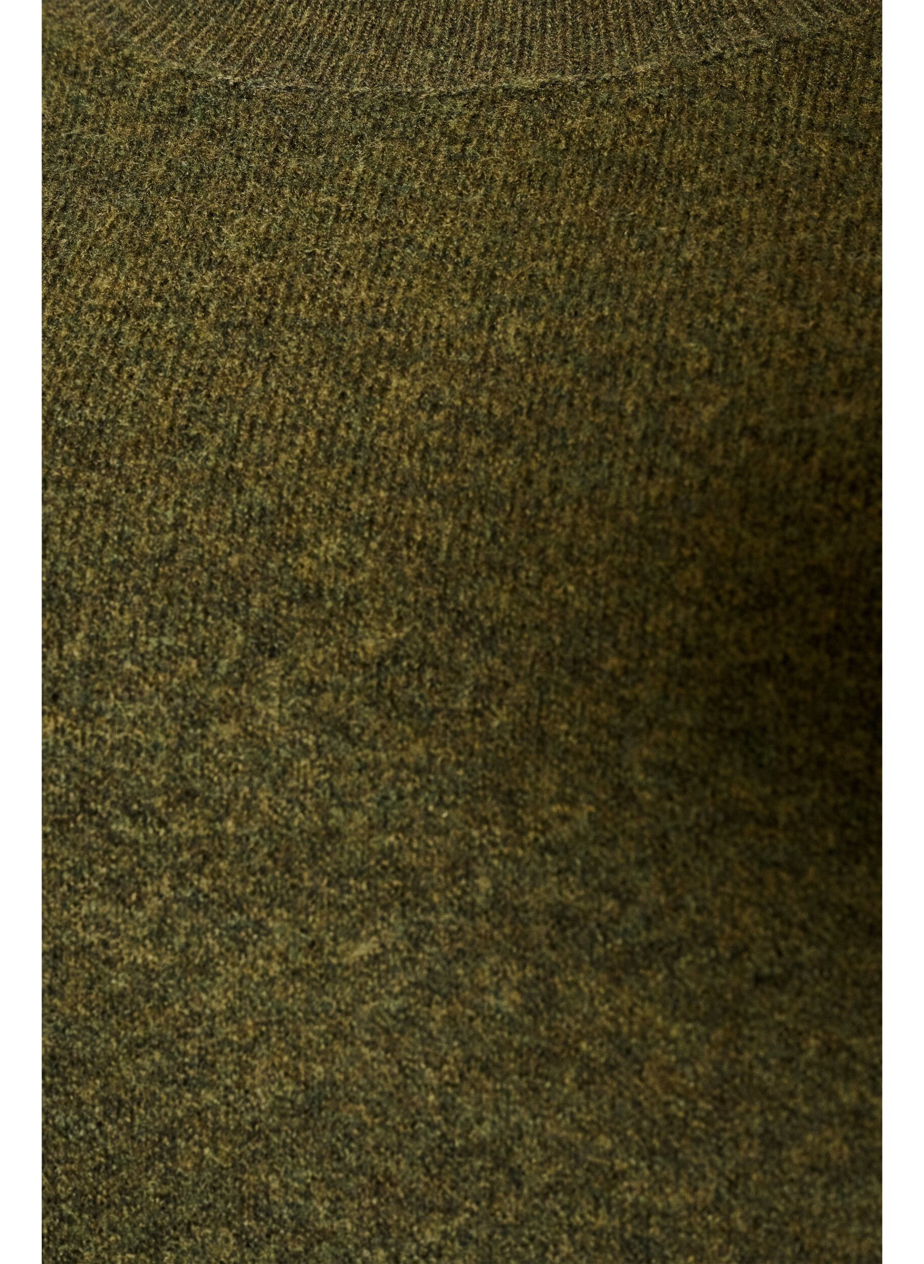ZizziLockerer Strickpullover mit Kontrastn&auml;hten, Gr&uuml;n, Packshot image number 2