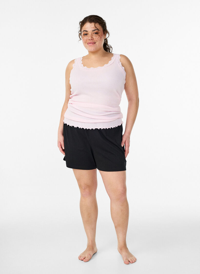 Spitzentop, Rot, Model image number 1