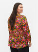 Viskosebluse mit Blumendruck und Smock, Neon Flower Print, Model image number 1