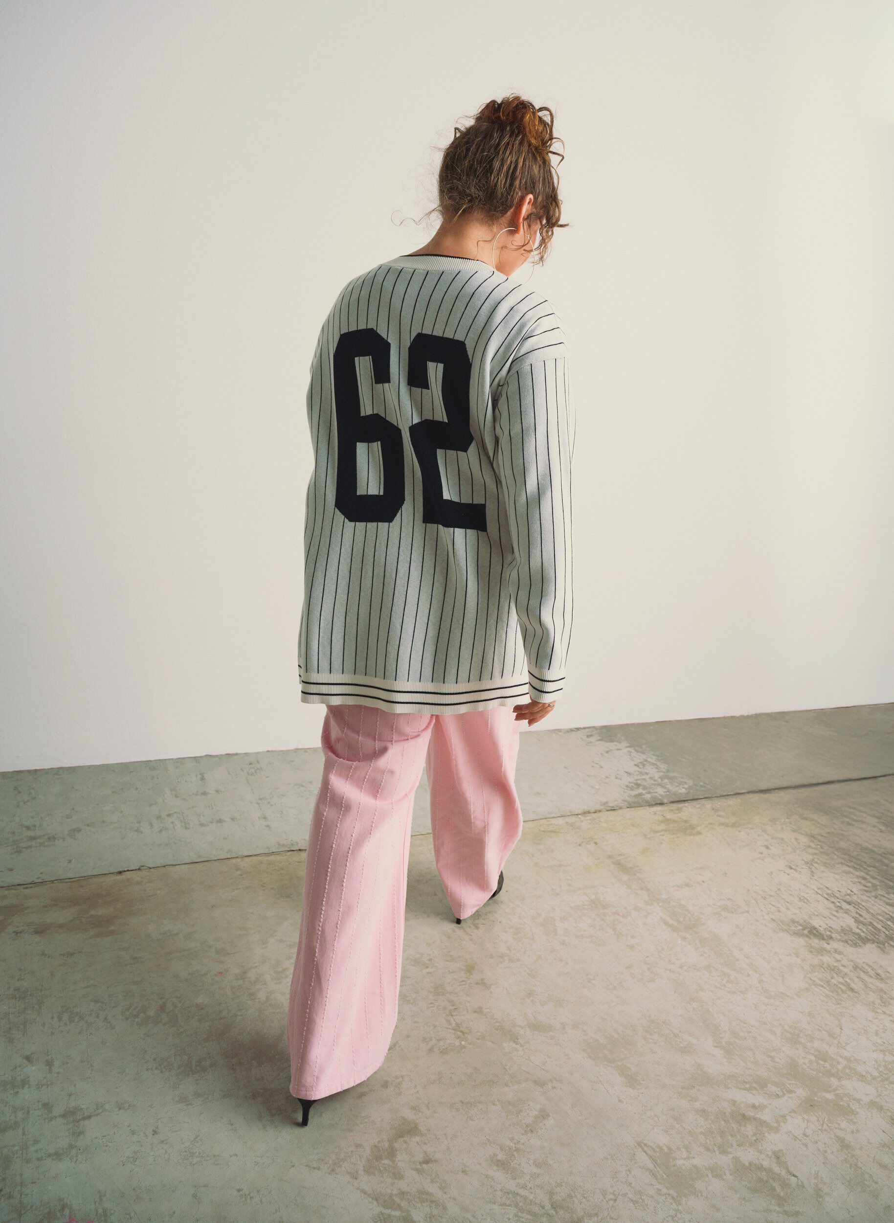 ZizziStrickjacke mit Streifen und Motiv auf dem R&uuml;cken, Wei&szlig;, Image image number 0