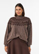 Pullover mit nordischem Muster, Braun, Model image number 0