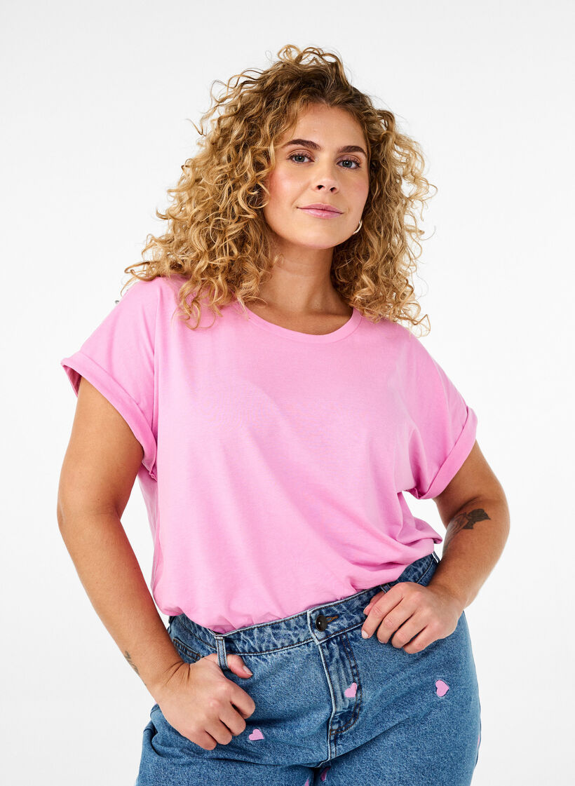 2er-Pack kurzärmlige T-Shirts, Pink, Model image number 0