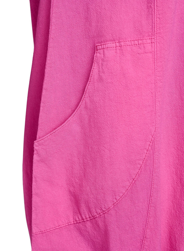 Baumwollkleid mit kurzen &Auml;rmeln, Rot, Packshot image number 3