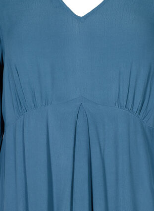 Kleid mit 3/4 Ärmeln aus Viskose, Real Teal, Packshot image number 2