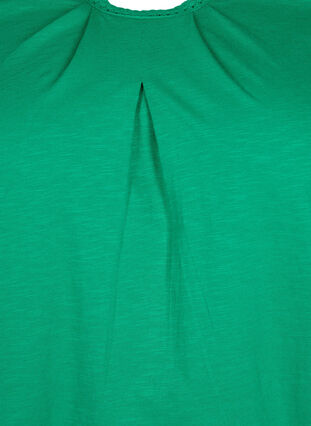 Baumwolltop mit 3/4-Ärmeln, Jolly Green, Packshot image number 2