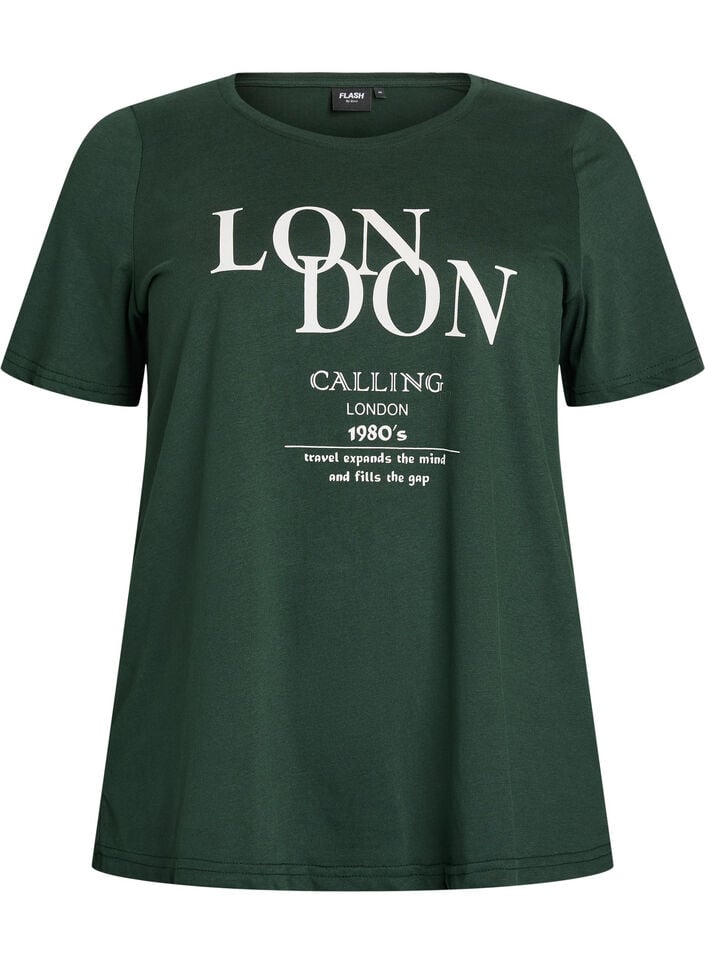 FLASH - T-Shirt mit Print, Gr&uuml;n, Packshot