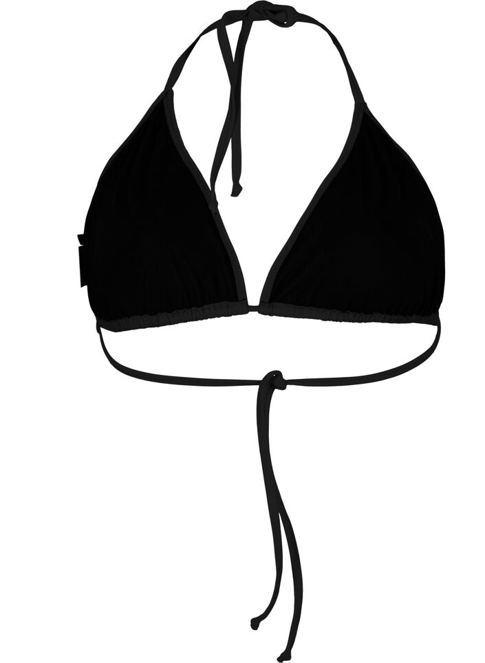 Triangel-Bikinioberteil, Schwarz, Packshot image number 1