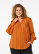 Bluse mit Längsstreifen, Orange, Model image number 0