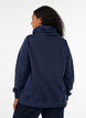 Sweatshirt mit Stehkragen und Taschen, Blau, Model image number 2