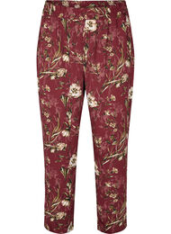 Pyjama Hose mit Bllumen-Print, Cabernet Flower Pr., Packshot