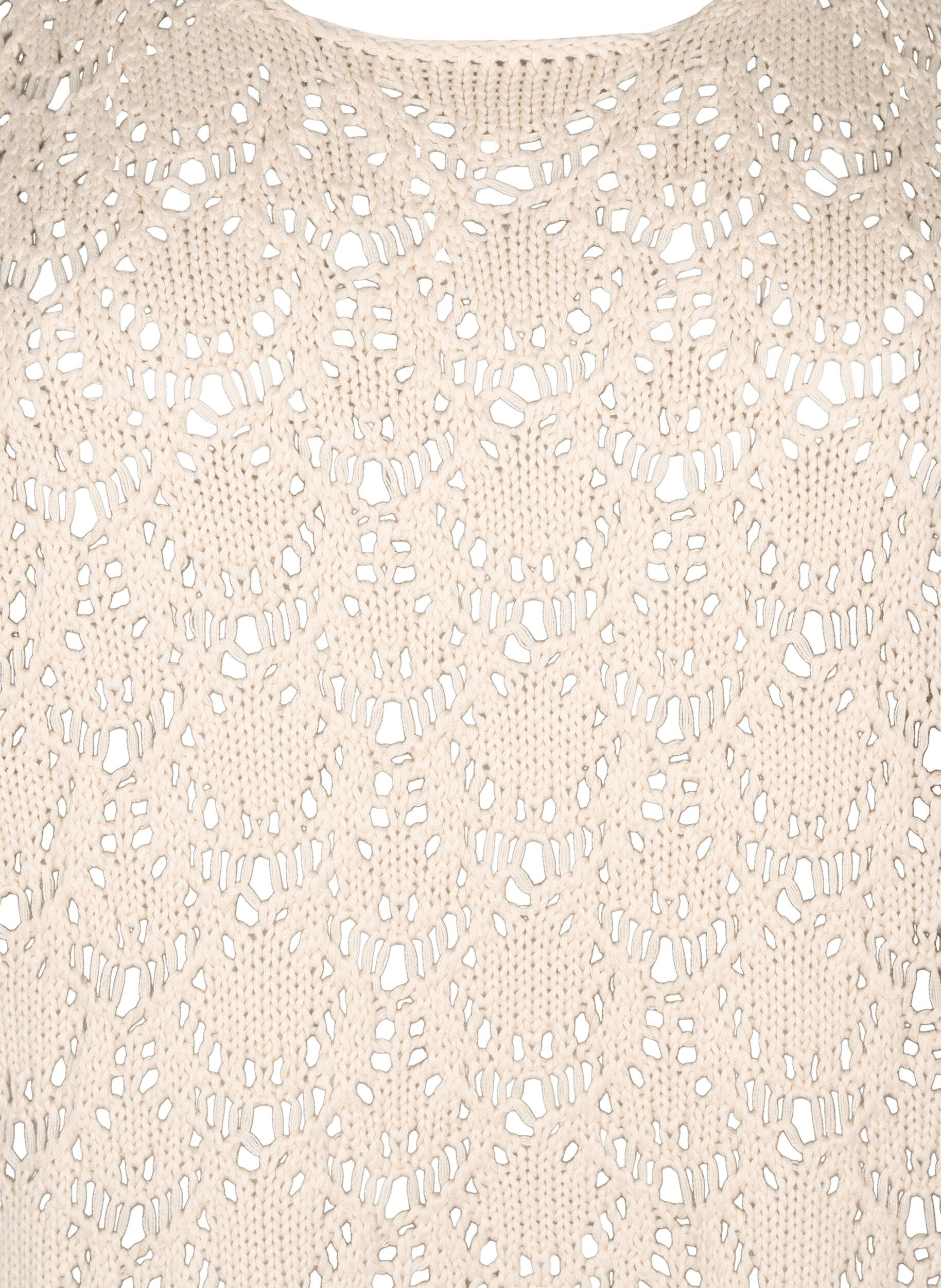 ZizziStrickbluse mit kurzen Fledermaus&auml;rmeln, Beige, Packshot image number 2