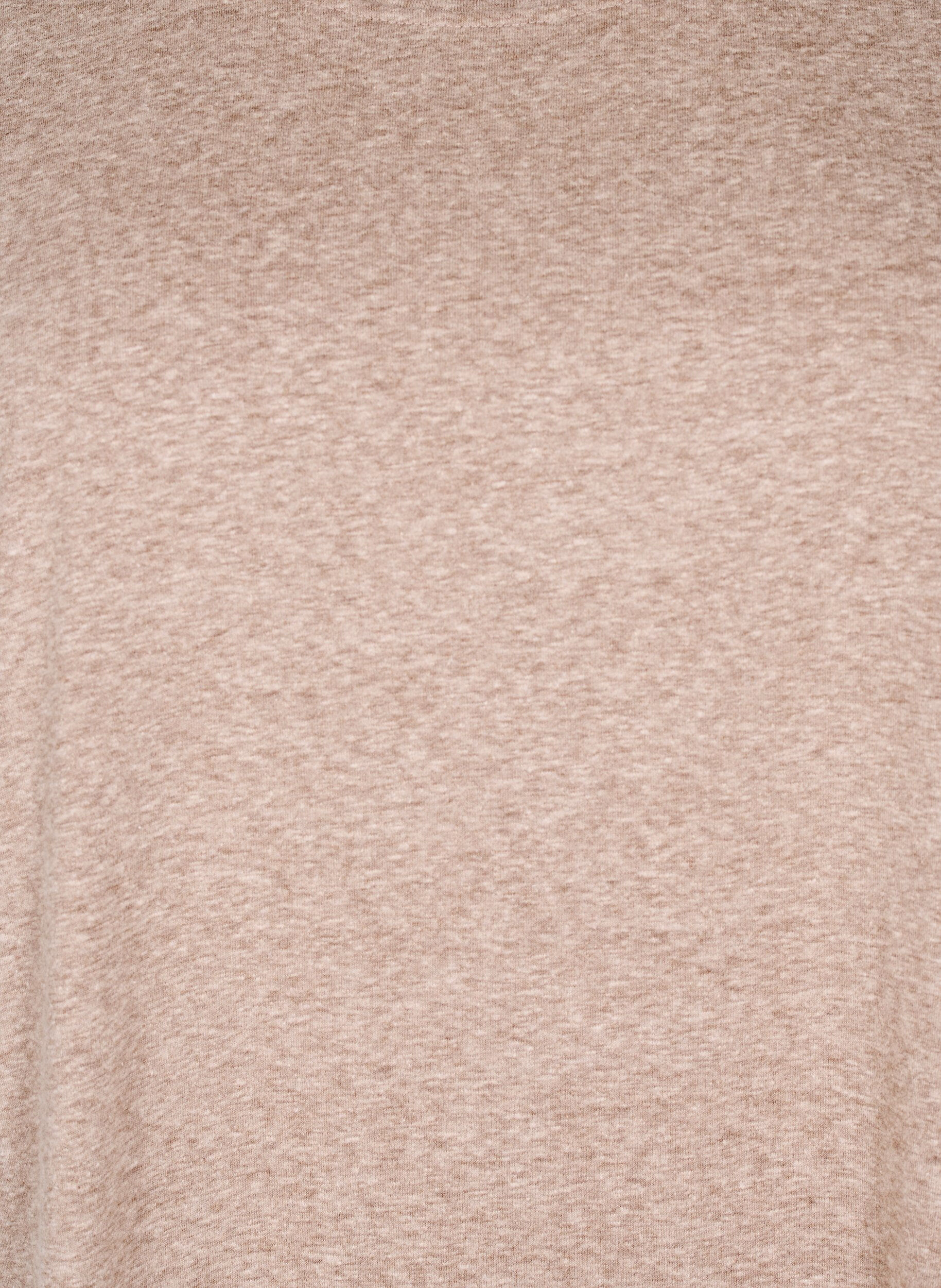 ZizziMelange T-Shirt mit kurzen &Auml;rmeln, Braun, Packshot image number 2