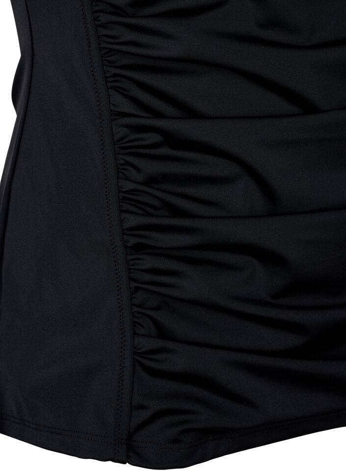 Tankini mit Drapierung, Schwarz, Packshot image number 3