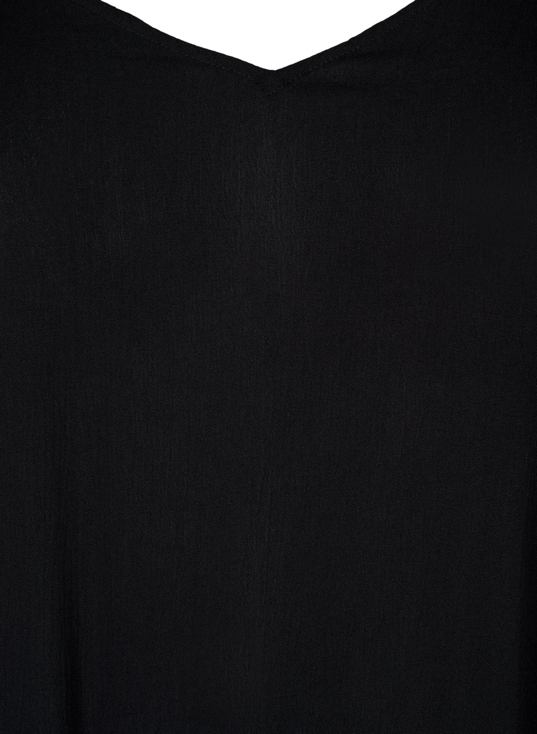 ZizziSommerkleid aus Viskose mit Tr&auml;gern, Black, Packshot image number 2