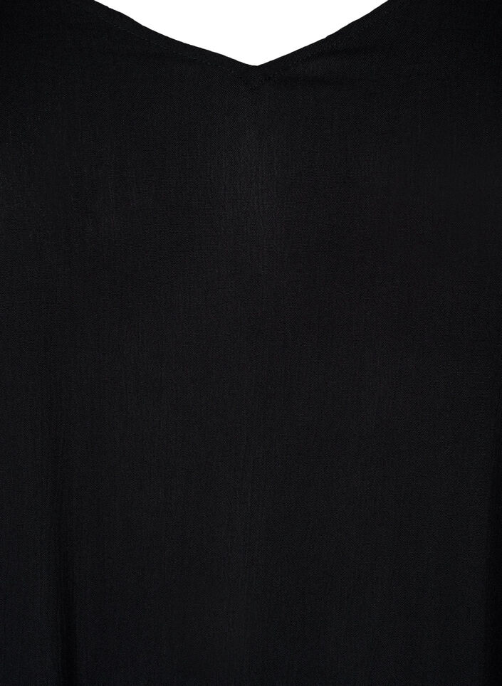 Sommerkleid aus Viskose mit Trägern, Black, Packshot image number 2