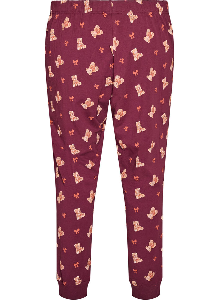 Bedruckte Pyjamahose, Rot, Packshot image number 1