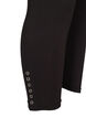 3/4 Leggings mit Kn&ouml;pfen, Schwarz, Packshot image number 3