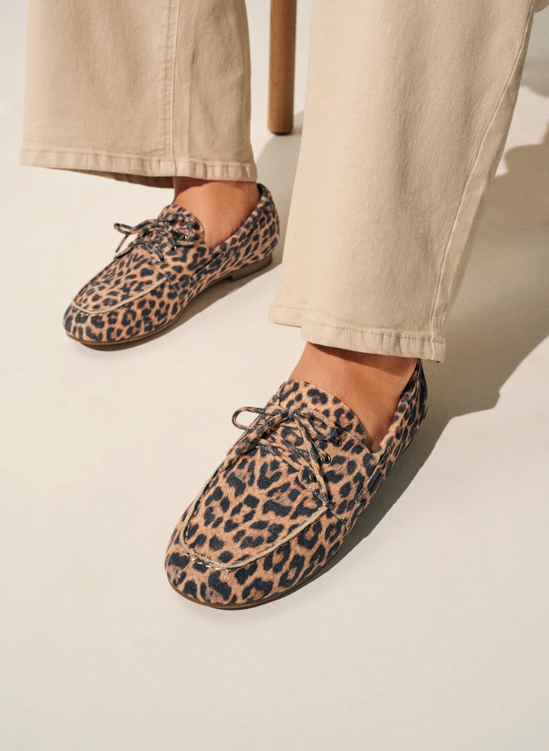 ZizziMokassins aus Kunstwildleder, Beige, Image image number 0