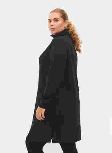 Pulloverkleid mit hohem Kragen, Black, Model image number 1