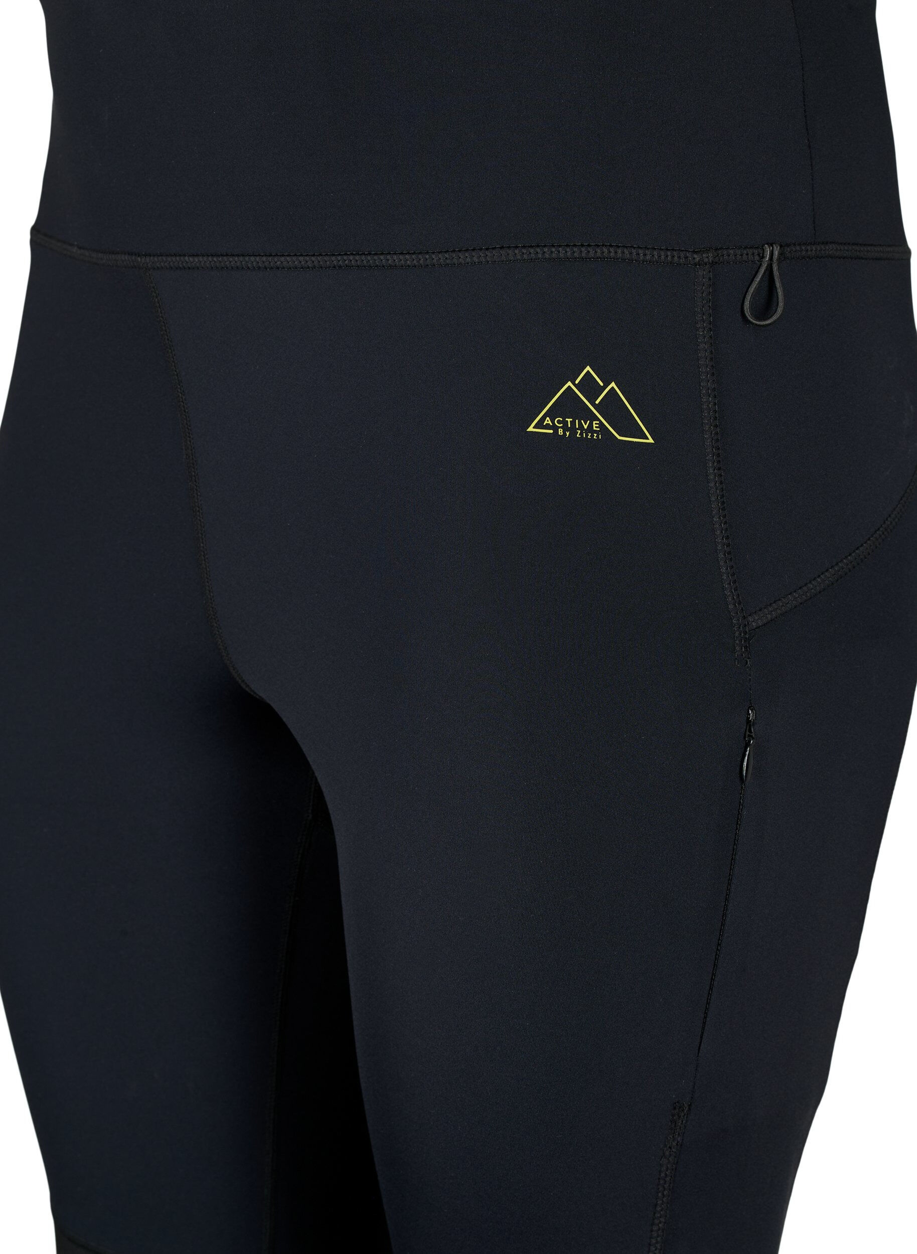 ZizziDehnbare und strapazierf&auml;hige Sport-Leggings mit Taschen, Black, Packshot image number 2