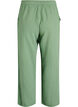Hoch taillierte Hose aus Baumwoll-Musselin mit weitem Bein, Gr&uuml;n, Packshot image number 1