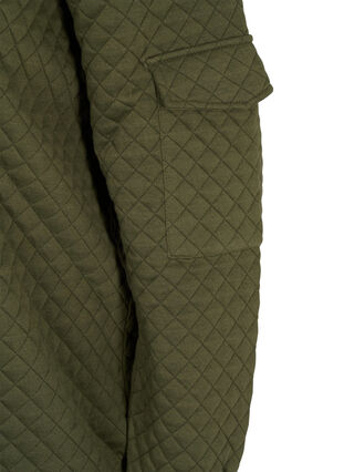 Stepp-Sweatshirt mit Reißverschluss, Ivy Green, Packshot image number 3