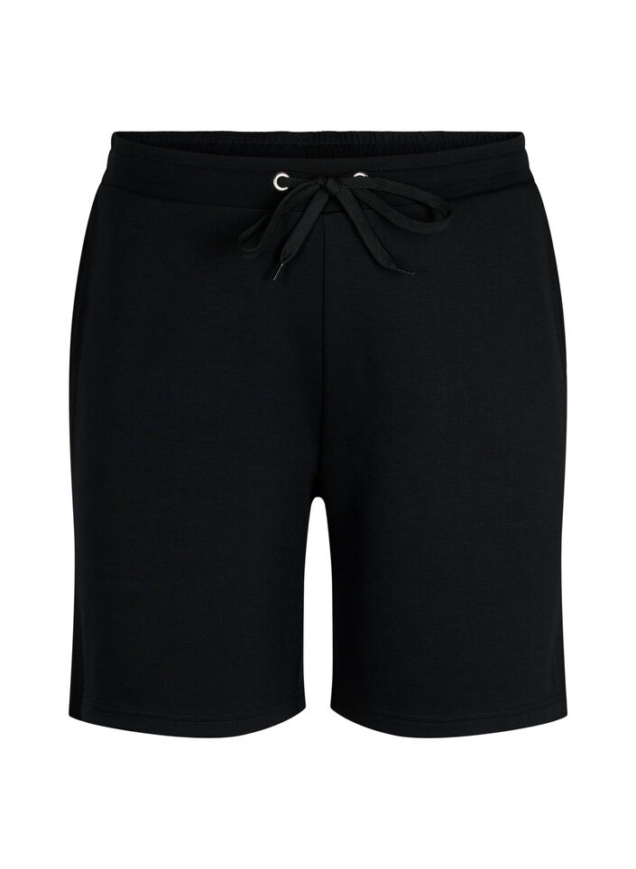 Shorts aus Modalmischung mit Taschen, Schwarz, Packshot image number 0