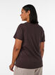 T-Shirt aus Baumwolle mit Frontprint, Braun, Model image number 2