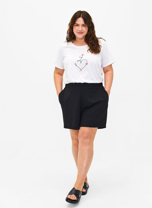 FLASH - T-Shirt mit Motiv, Bright White Heart, Model image number 2