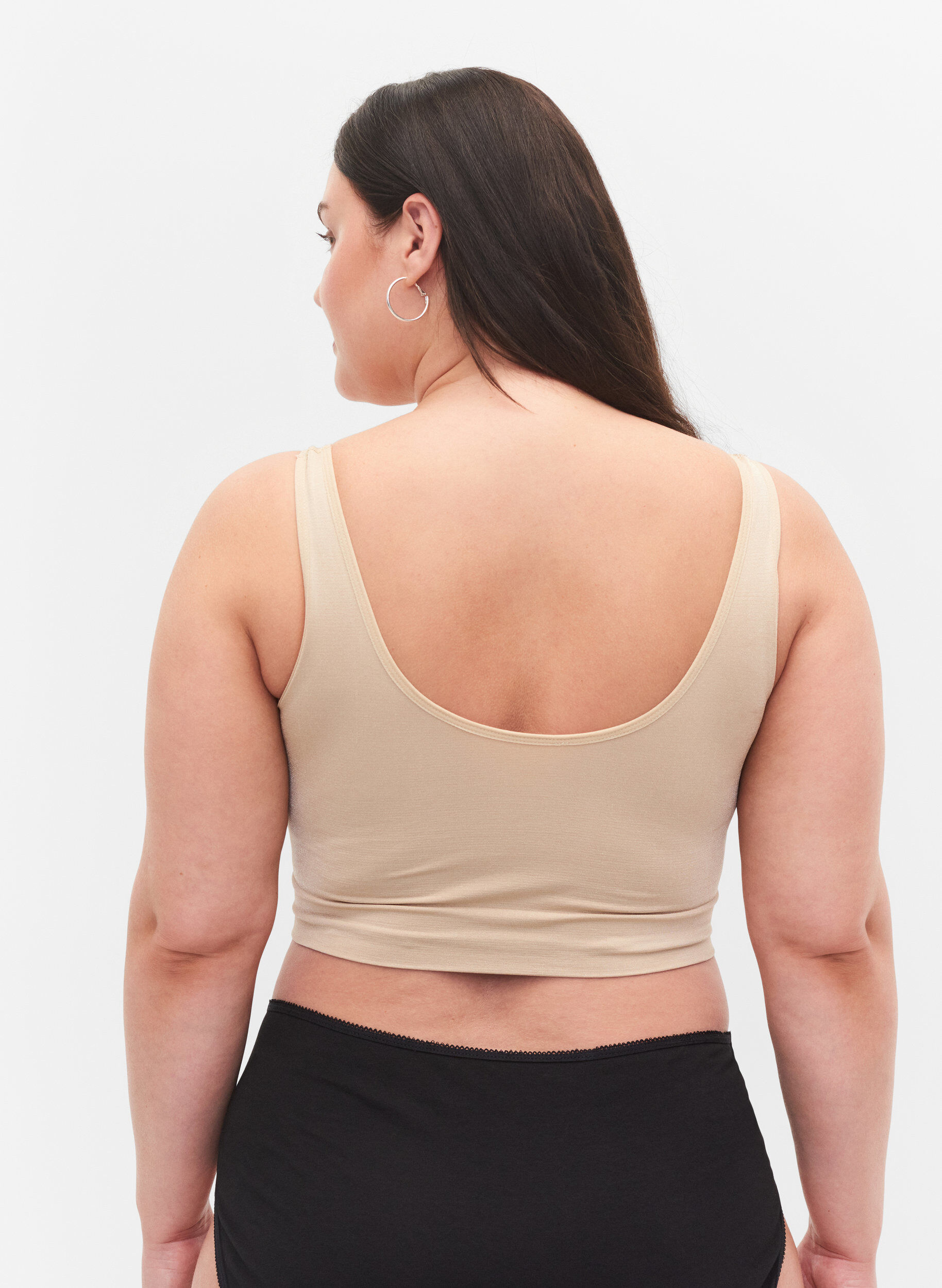 ZizziWeicher BH ohne Wattierung., Beige, Model image number 1