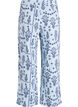 Lockere Hose aus Baumwollmusselin mit Punkten, Blau, Packshot image number 1