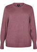 Strickbluse mit Rundhalsausschnitt, Rot, Packshot image number 0