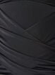 Badeanzug mit gekreuztem Raffungselement, Schwarz, Packshot image number 2