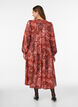 Midi-Kleid aus Viskose mit Paisleymuster, Orange, Model image number 1