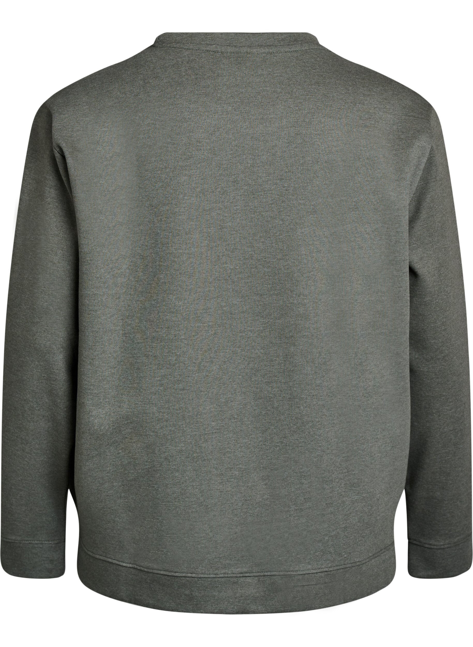 ZizziSweatshirt mit Rundhalsausschnitt, Gr&uuml;n, Packshot image number 1