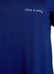 Organische Baumwoll-Nachthemd mit V-Ausschnitt, Blau, Packshot image number 2