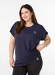 Einfarbiges Trainings-T-Shirt, Blau, Model image number 0