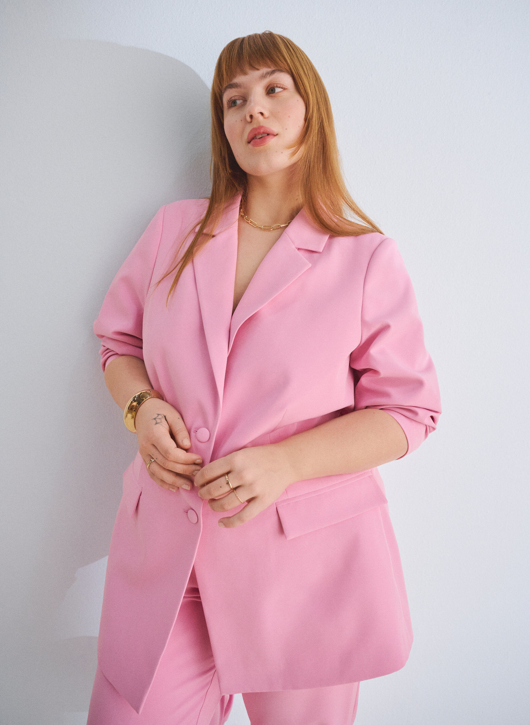 ZizziKlassischer Blazer mit Knopfverschluss, Pink, Image image number 0