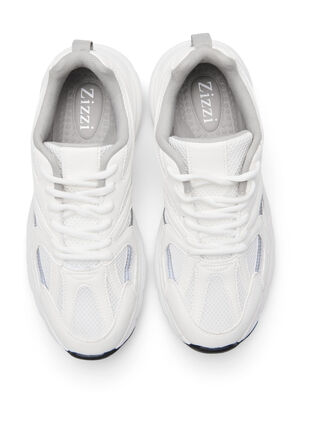 Wide Fit Sneakers, White, Packshot image number 1
