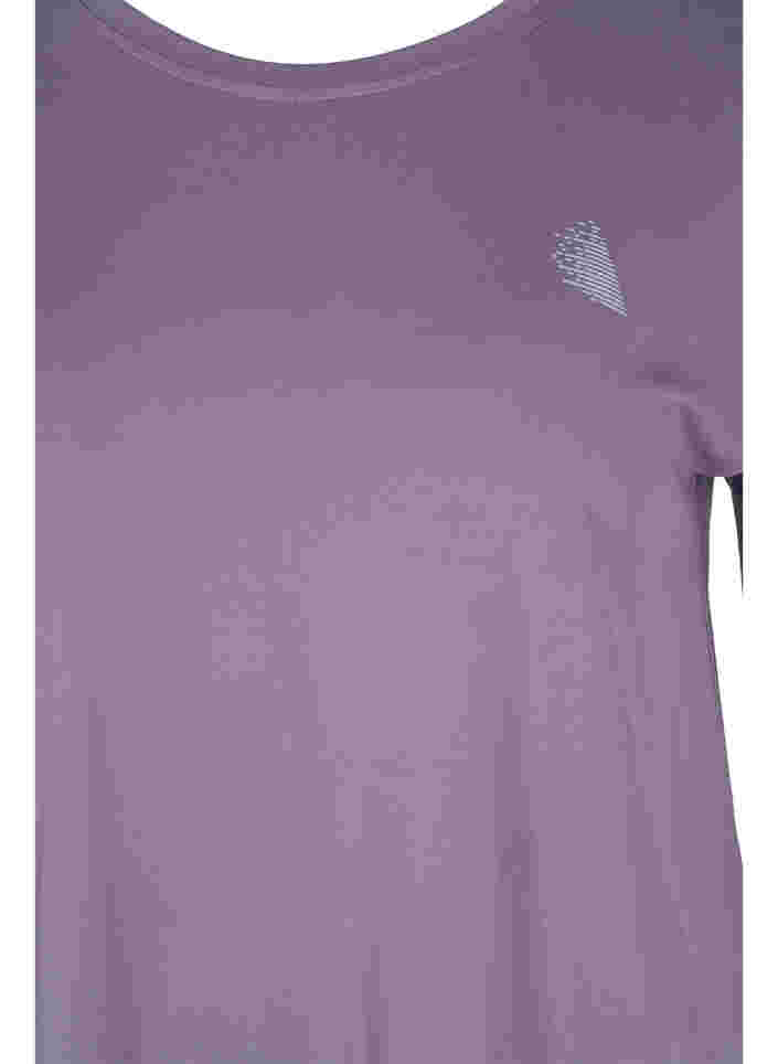 Einfarbiges Trainings-T-Shirt, Purple Sage, Packshot image number 2