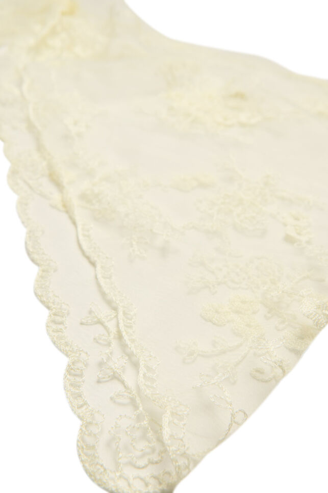 Dreieckiges Spitzentuch, Beige, Packshot image number 1